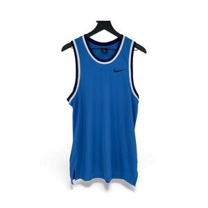 Men's Dri-FIT Mesh Basketball Jersey - White/Blue SZ L